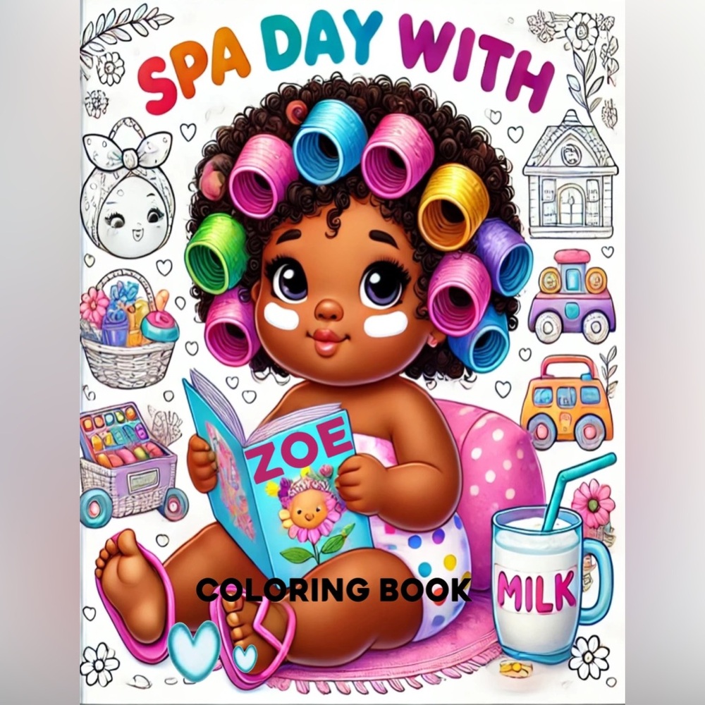 Spa Day with Zoe Coloring Book